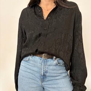 The kooples silk blend monochrome shirt